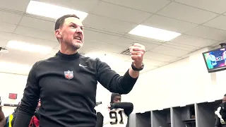 Dennis Allen in the Saints Locker Room after Win vs. Browns | 2022 NFL Week 16