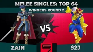 Zain vs S2J - Melee Singles: Top 64 Winners Round 2 - Genesis 7 | Marth vs Captain Falcon