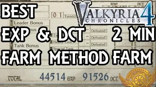 Valkyria Chronicles 4 - Best Exp & DCT Farm Method