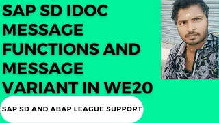 SAP SD IDOC Message functions and Message variant in WE20