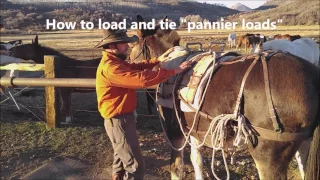 Colorado Outfitters - Saddling Pack Stock and Basic Packing Skills