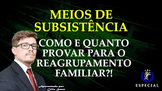 Meios de Subsistência - Como provar?