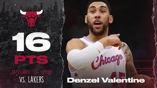 Denzel Valentine vs. Lakers - Full Highlights | Chicago Bulls