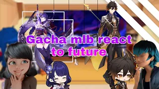 °Gacha mlb react to Marinette as Raiden shogun and Luka as zhongli[ Au ] °•From Genshin  impact•