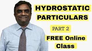 Hydrostatic Particulars Part 2 | Capt. Anand | HIMT