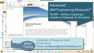 IBM Engineering Rhapsody Tip #93 - Adding Cygwin/gcc compiler to simulate systems (Advanced)