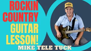 Rockin' Country Guitar solo lesson w Mike Tele Tuck