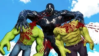 Venom VS Avengers Hulk & The Incredible Hulk Epic Battle - GTA V