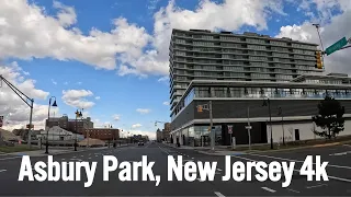 Driving in historic city by the sea - Asbury Park, New Jersey 🇺🇸 (4k)