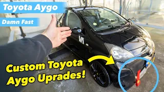 UPGRADING the Toyota Aygo PROJECT CAR!! (Detailing, Vinyls, Wheels, Exhaust)🔥