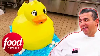 "I Can't Even Believe That's A Cake!"  Buddy Makes The Biggest Rubber Ducky Cake | Cake Boss