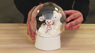 How to make a polar bauble with a Snowman, a Penguin and a Polar Bear inside