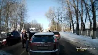 Russian Epic Road Rage January 2015  #112