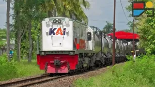 ARRIVAL, SHUNTING, AND THE DEPARTURE OF OIL FREIGHT TRAIN IN REWULU RAILWAY STATION