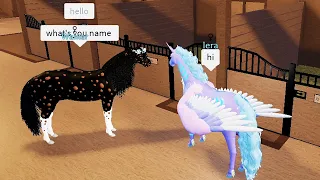 Стала Единорогом в Роблокс Мир Лошадей - HORSE WORLD ROBLOX  - Огурчик