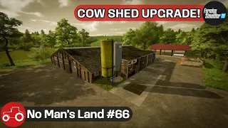 Upgrading The Cow Shed, Planting Corn & Sunflowers, Sowing Sorghum No Man's Land #66 FS22 Timelapse