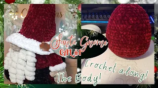 Crochet Santa Gnome CAL Tutorial Part 1: The Body! 🧶🎄