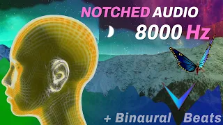 Tinnitus Sound Therapy 8000 Hz + 50-200 Hz Binaural Beats