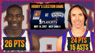 Steve Nash (24pts 15asts) & Amare Stoudemire (26pts) - Suns at Spurs - 2007 Playoffs - WCSF Game 4