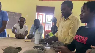 Sadhguru School Uganda trip to Kabojja Pottery studio visit at Amaani Rwenzori