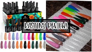 Kastiny 24 Color Gel Nail Polish Kit Review | Swatches