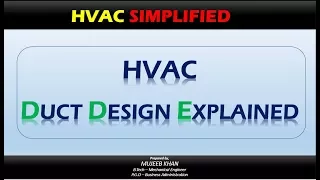 HVAC Duct Design Explained - HVAC Simplified (HD)