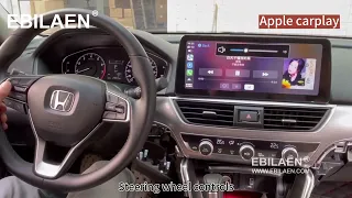 How to install 12.3 inch Android 12 wireless carplay & Android auto Radio for Honda Accord ?