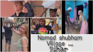 Nomad shubham in your Village || Nastya+Brayden in Shubham's Village || Celebrate festival in Bihar