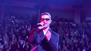 Justin Timberlake performs No Angels on The Forget Tomorrow World Tour in Vancouver on 4/29/24.
