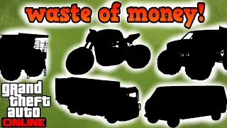 Top 5 Vehicles that are a waste of money! - GTA online