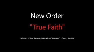 New Order "True Faith" Karaoke Track