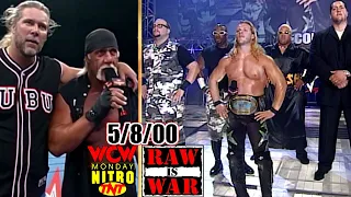 WWF RAW vs. WCW Nitro - May 8, 2000 Full Breakdown - Jericho v McMahon-Helmsley Regime - Flair/Russo
