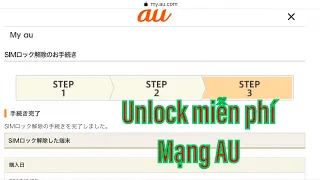 Hướng dẫn mở quốc tế (Unlock) mạng AU miễn phí