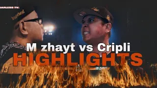 M ZHAYT VS CRIPLI | HIGHLIGHTS @fliptopbattles