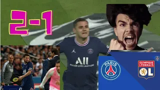 PSGINT REACTION PSG VS LYON (Messi subbed Icardi Hero)