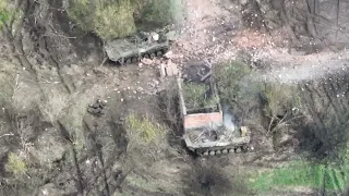 Russian tanks destroyed