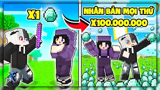 Minecraft Nhưng Bạn Có Thể Nhân Bản Mọi Thứ | Siro Và Noob Ruby Sao Chép Cả Thế Giới