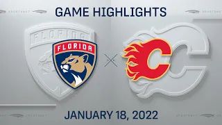 NHL Highlights | Panthers vs. Flames - Jan. 18, 2022
