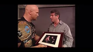 Stone Cold Steve Austin Giving Gifts To Vince McMahon WWE Smackdown 6-21-2001