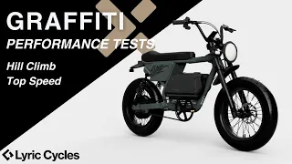 Lyric Graffiti X eBike | Top Speed & Hill Climb Test