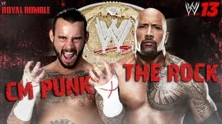 WWE '13 Royal Rumble 2013 Simulation: The Rock vs. CM Punk