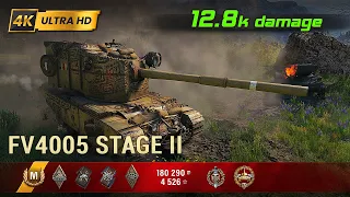 FV4005 Stage II 💥 6 Kills / 12.8k Damage 💥 WoT Replay #221