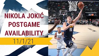 Nuggets Postgame Availability: Nikola Jokić (11/01/2021)