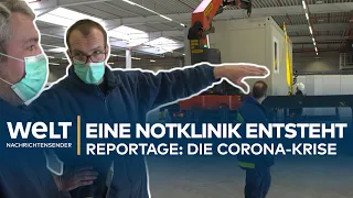 CORONA-REPORTAGE: Wie das THW ein Notkrankenhaus aufbaut