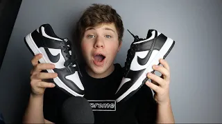 (ASMR) Nike Dunk Low Pandas Review (UA)