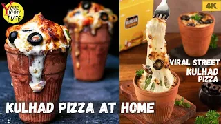 Kulhad Pizza Recipe | Kulhad Pizza at home | Viral Couple Kulhad Pizza at home