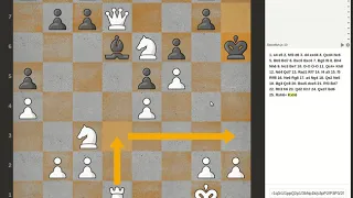 Chess Game Analysis 1: Morphy vs. Baucher 1858 - Divide and conquer