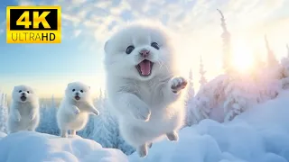 Baby Animals 4K (60FPS) — забавные дикие милые животные под расслабляющую музыку