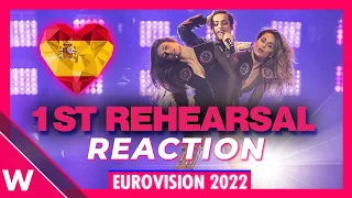 Spain First Rehearsal: Chanel "SloMo" @ Eurovision 2022 (Reaction)