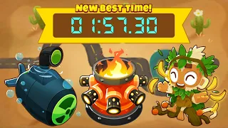 BTD6 Race Tutorial || "Tread Carefully" in 01:57.30 (Pushable/with Written Guide!)